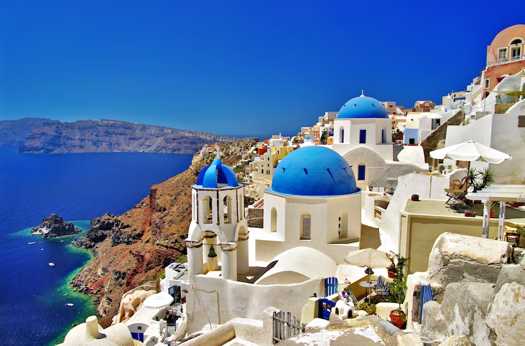 Greece Travel Guide 2024 Tips for a Perfect Trip 1 greece-santorini-island-iconic-view-with-blue-churches-oia-village