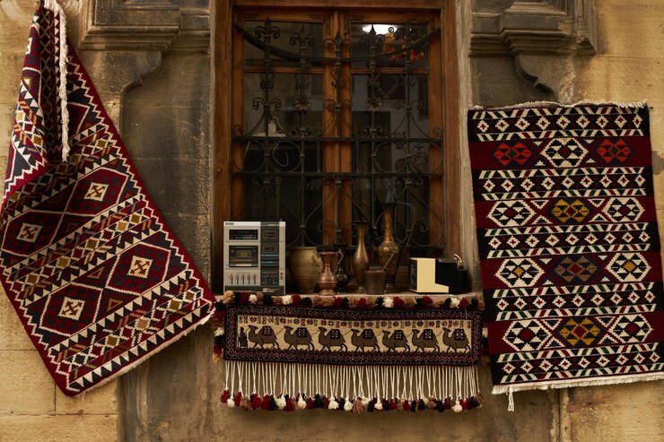 Best Of Yemen Historical Places, Food, Culture in 2024 4 national-carpets-with-caucasian-patterns-are-sale-old-town