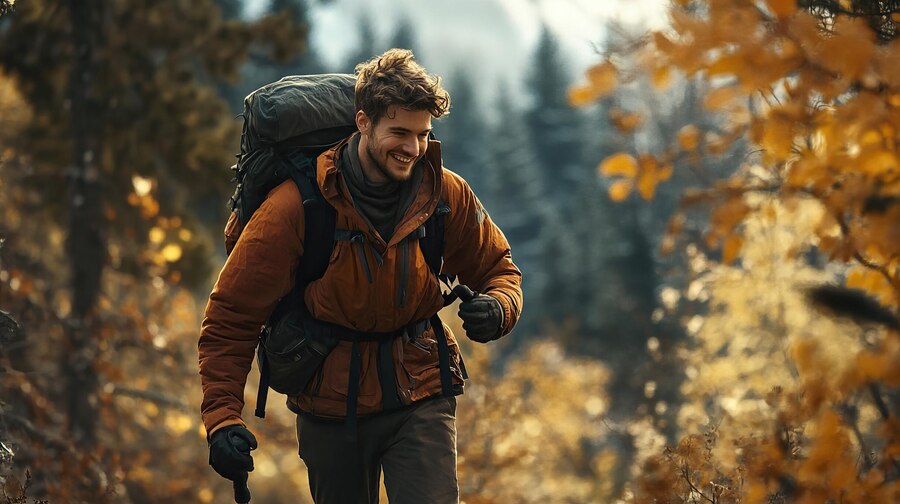 Your Complete Best Backpacking and Hiking Guide 2024 5 people-hiking-across-green-mountainous-areas-excited-happy-embracing-fitness-adventure