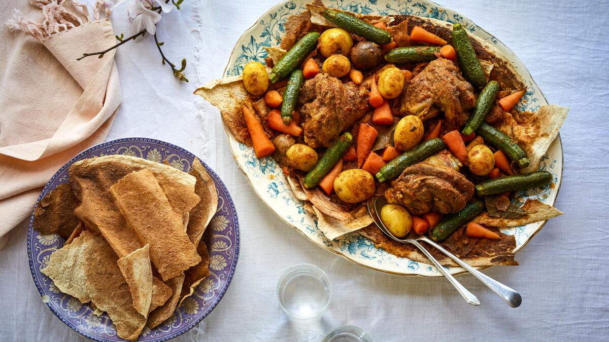 Thareed (Qatari Bread & Meat Stew) The Middle Eastern Lasagna